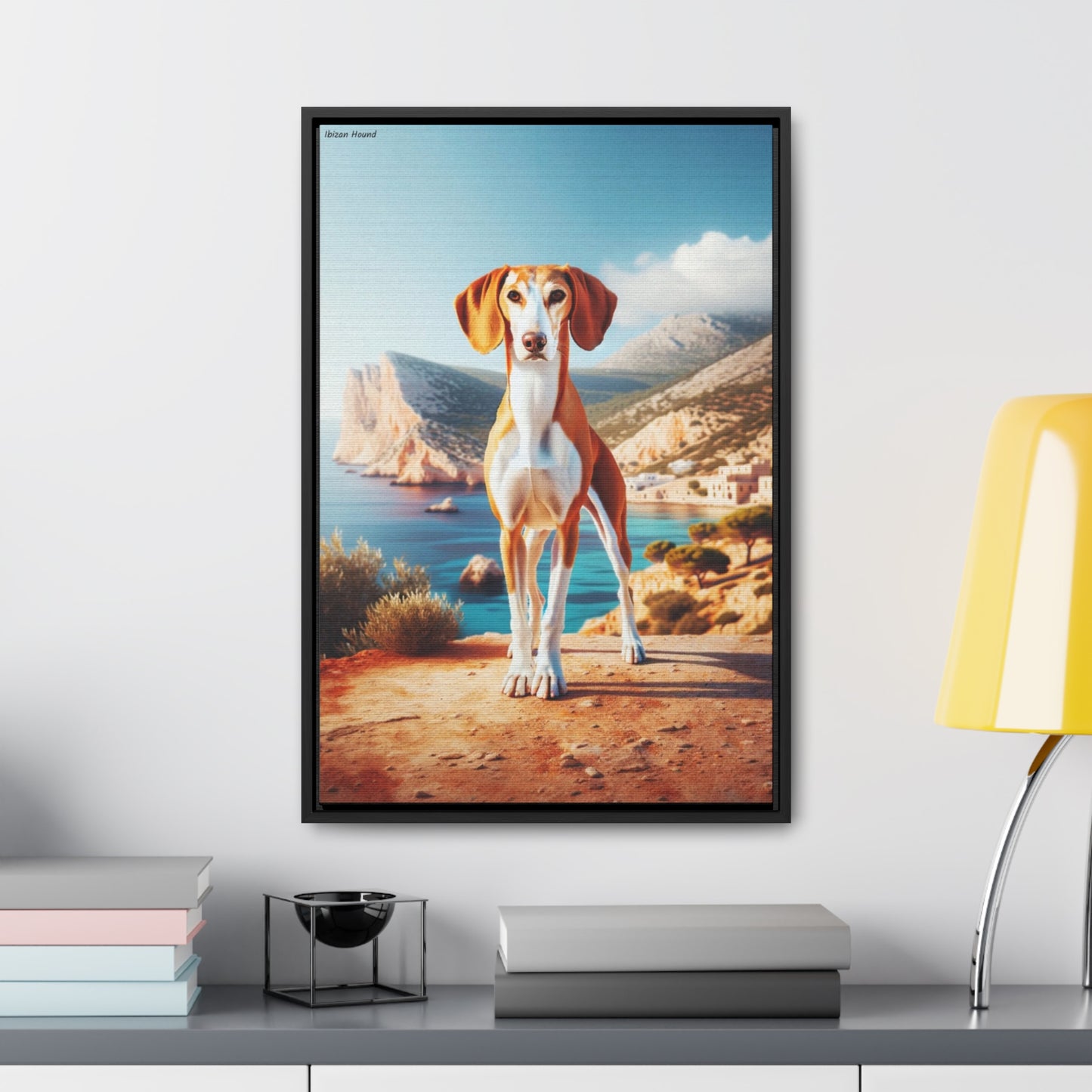 Grace of the Ibizan Hound: A Stunning Canvas by Arturo Digavi