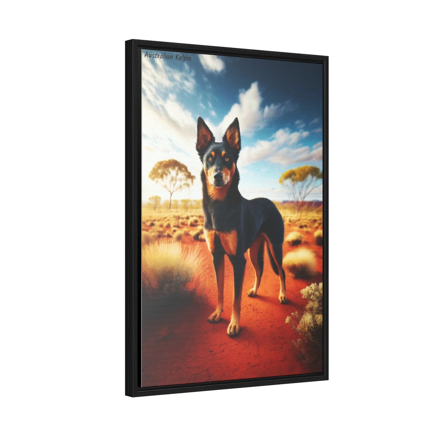 Energetic Spirit of the Australian Kelpie: A Digital Masterpiece