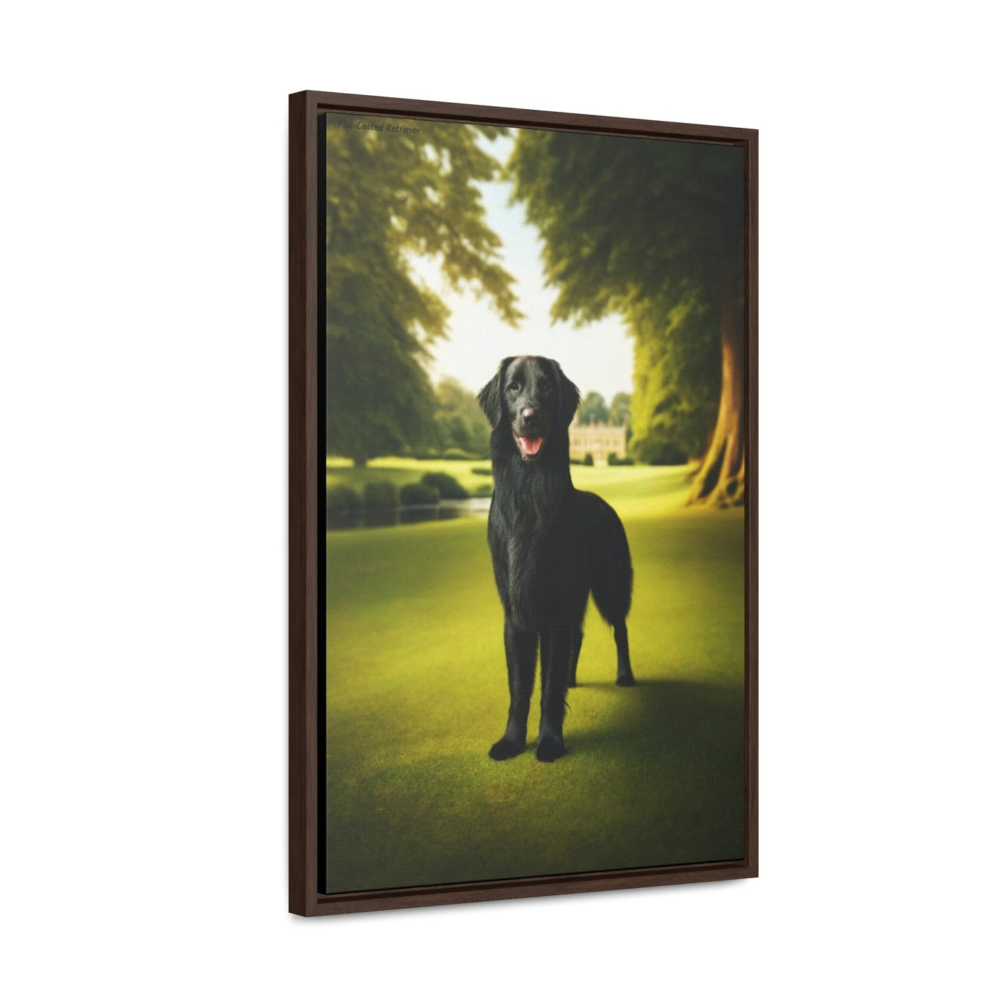 Majestic Flat-Coated Retriever - Digital Masterpiece by Arturo Digavi