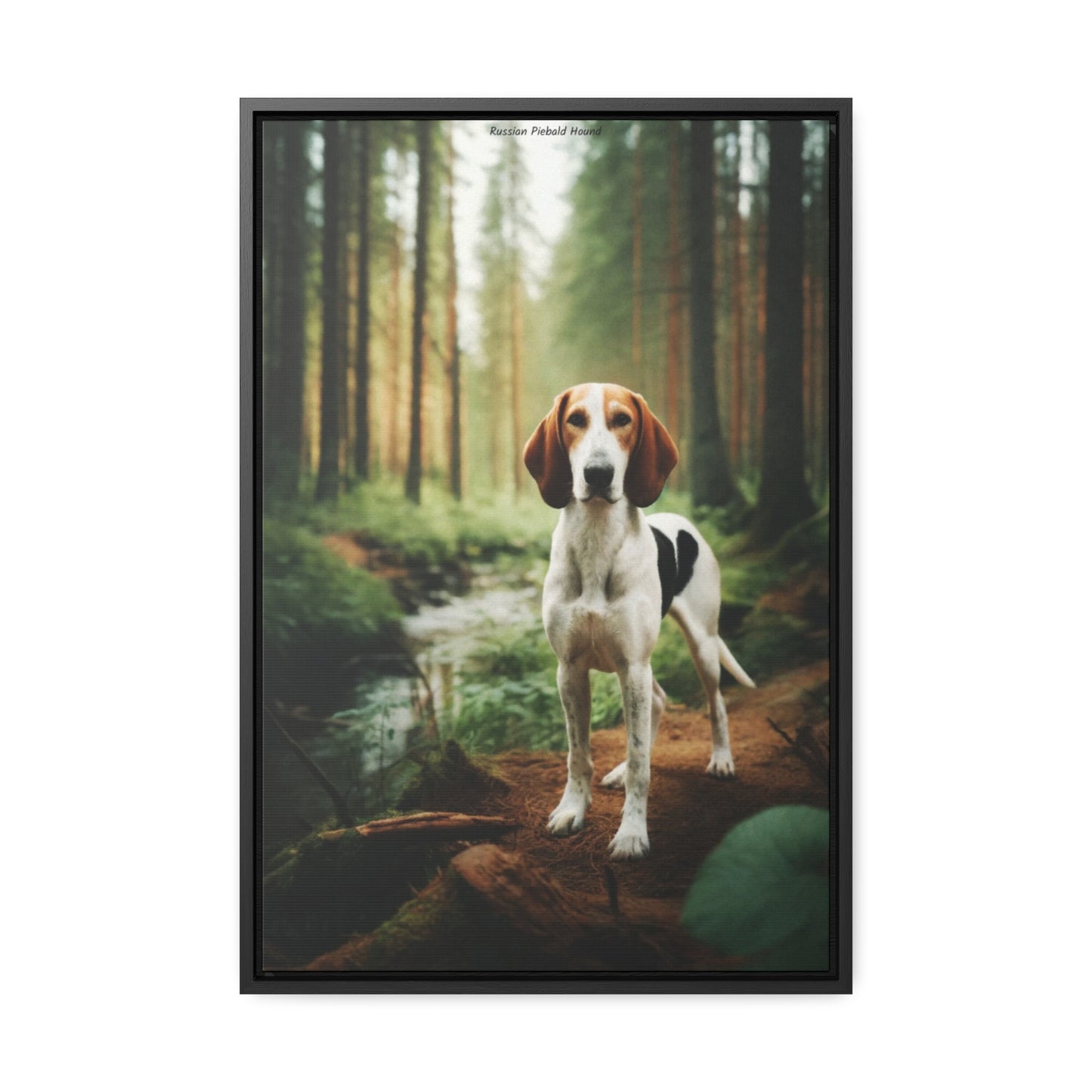 Russian Piebald Hound: A Timeless Tribute in Art