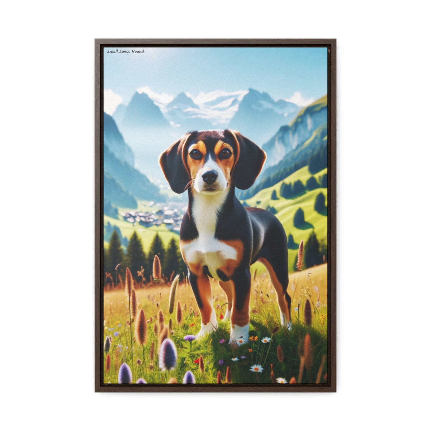 Small Swiss Hound: A Unique Digital Portrait by Arturo Digavi