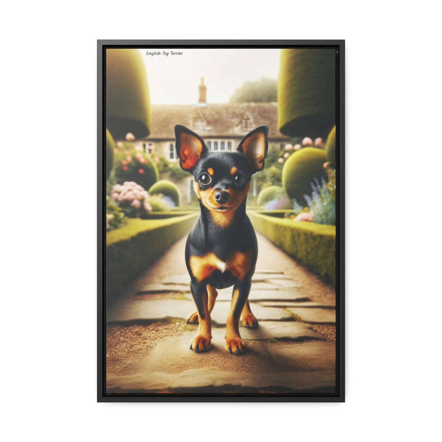 Graceful English Toy Terrier - Digital Masterpiece by Arturo Digavi