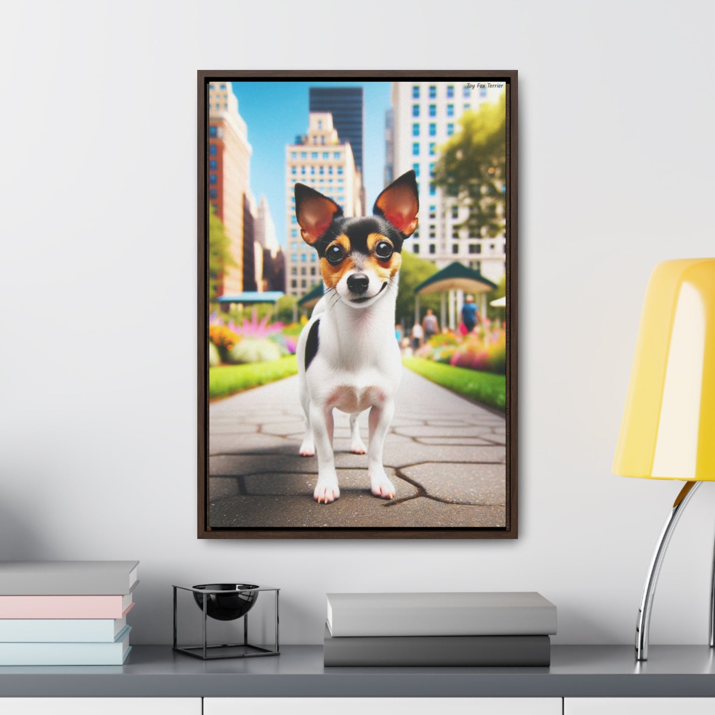 Delightful Toy Fox Terrier: A Unique Canvas by Arturo Digavi