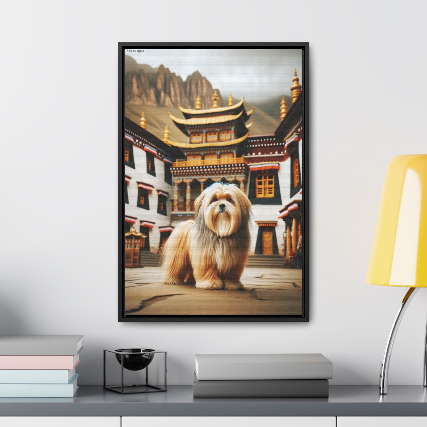 Charming Lhasa Apso: A Digital Portrait by Arturo Digavi