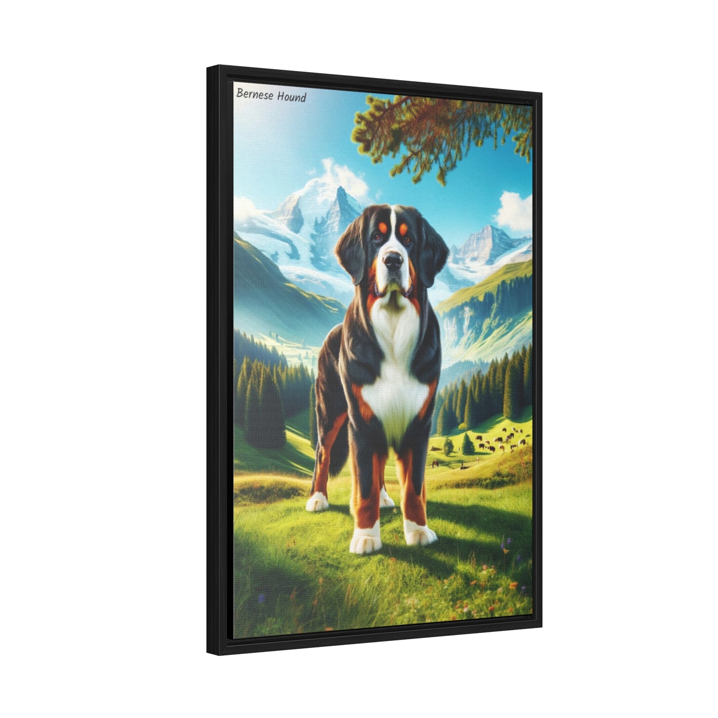 Majestic Bernese Hound: A Stunning Artistic Tribute