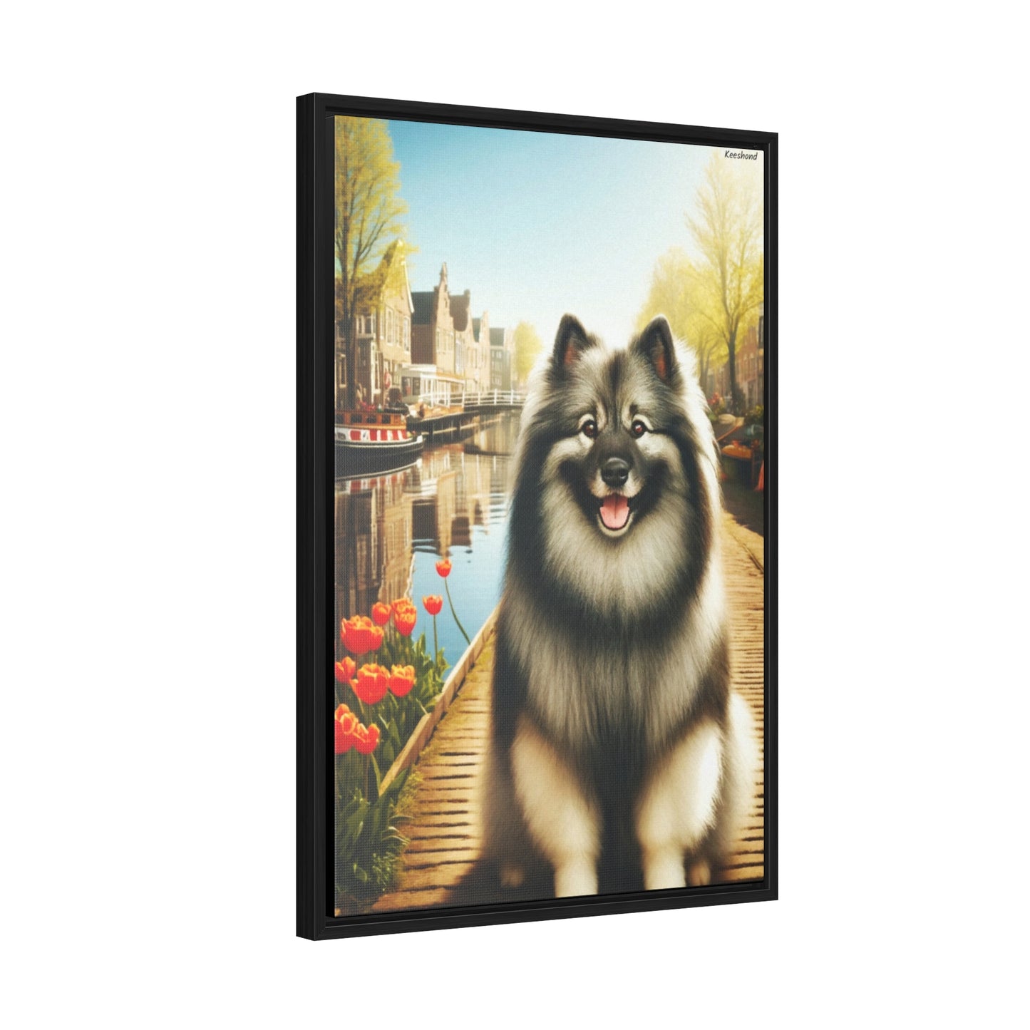 Keeshond: The Loyal Companion on Canvas by Arturo Digavi