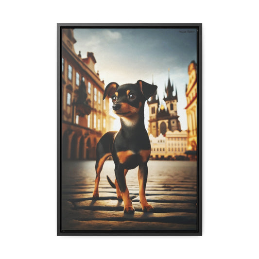 Captivating Prague Ratter: An Exquisite Canvas Artwork