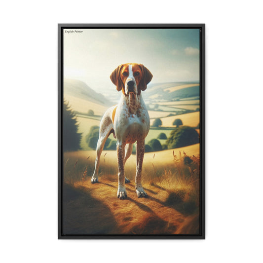 Graceful English Pointer - A Digital Painting by Arturo Digavi