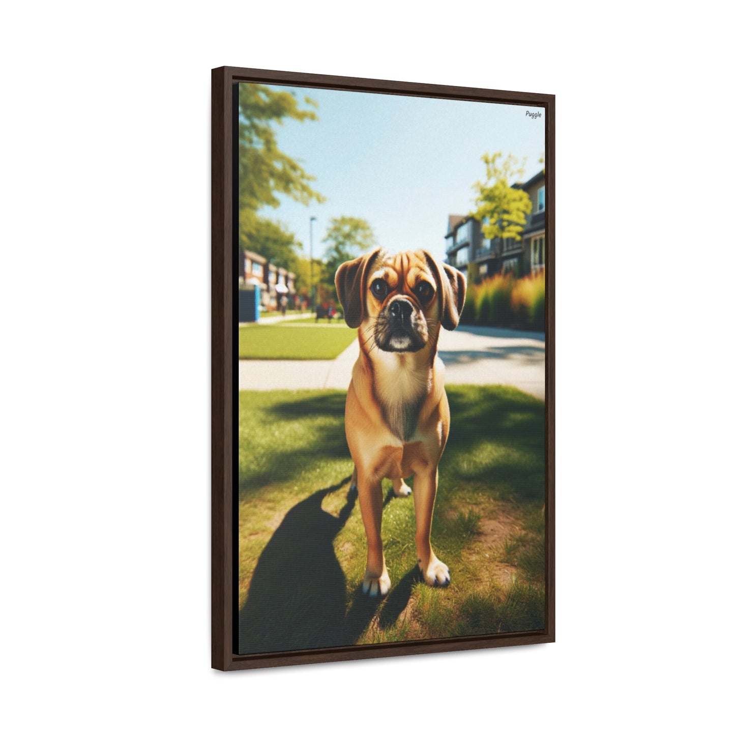 Puggle Delight: A Unique Canvas Masterpiece