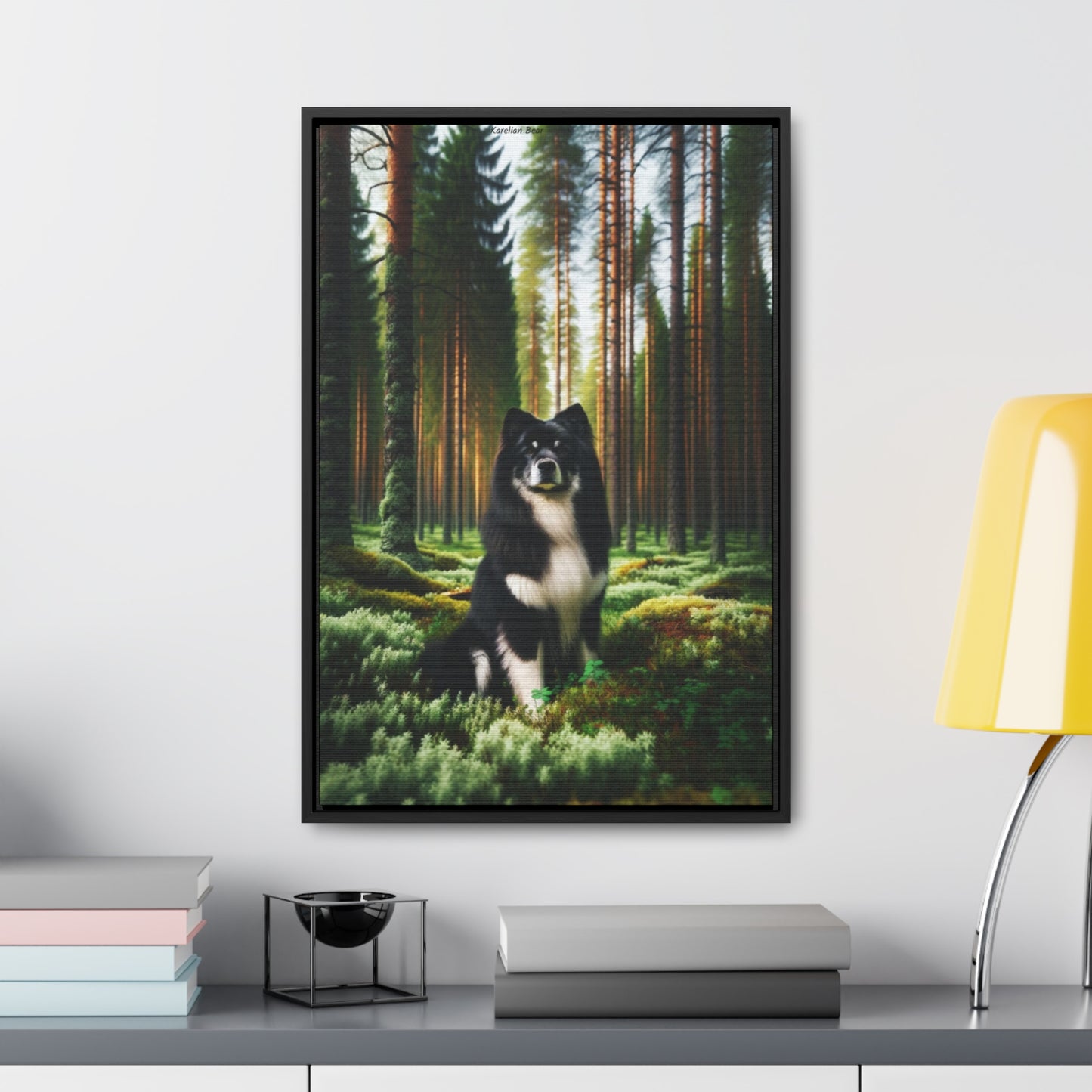 Karelian Bear Dog: Bold Spirit on Canvas by Arturo Digavi