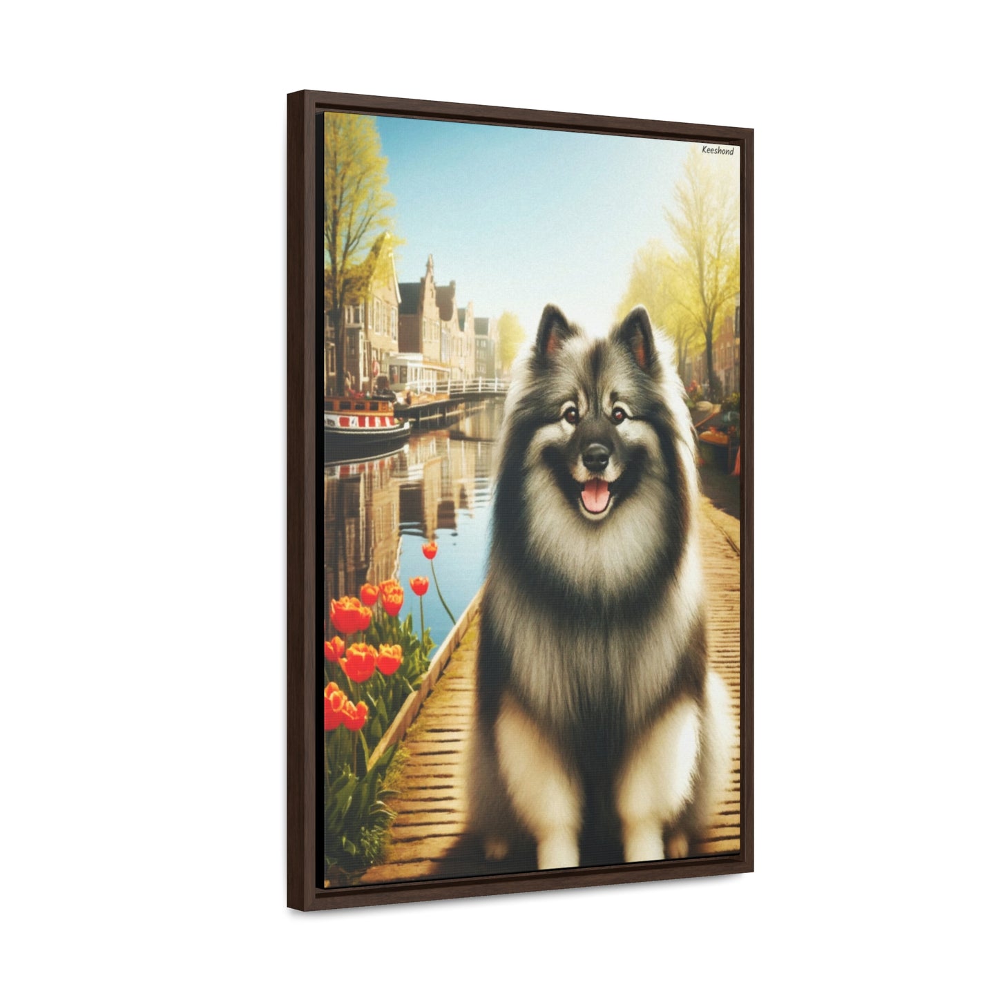 Keeshond: The Loyal Companion on Canvas by Arturo Digavi