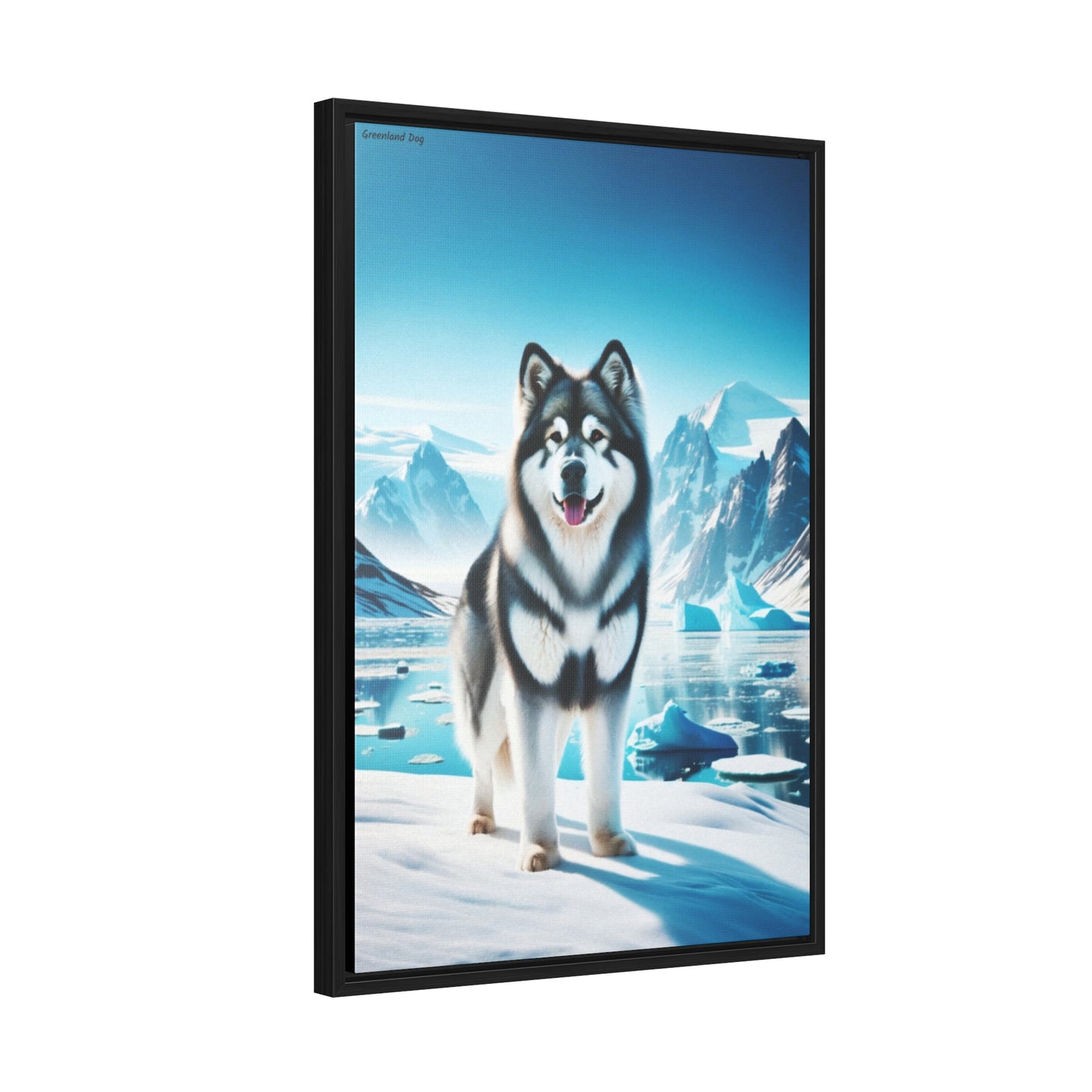 Majestic Presence: The Greenland Dog Canvas by Arturo Digavi