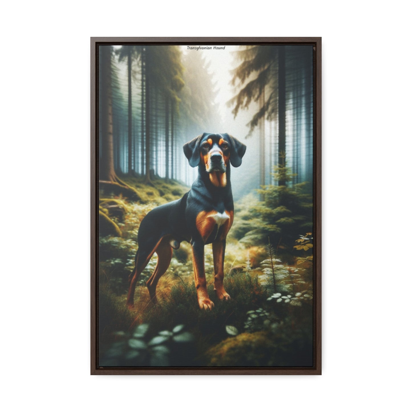 Elegant Transylvanian Hound: A Unique Canvas by Arturo Digavi