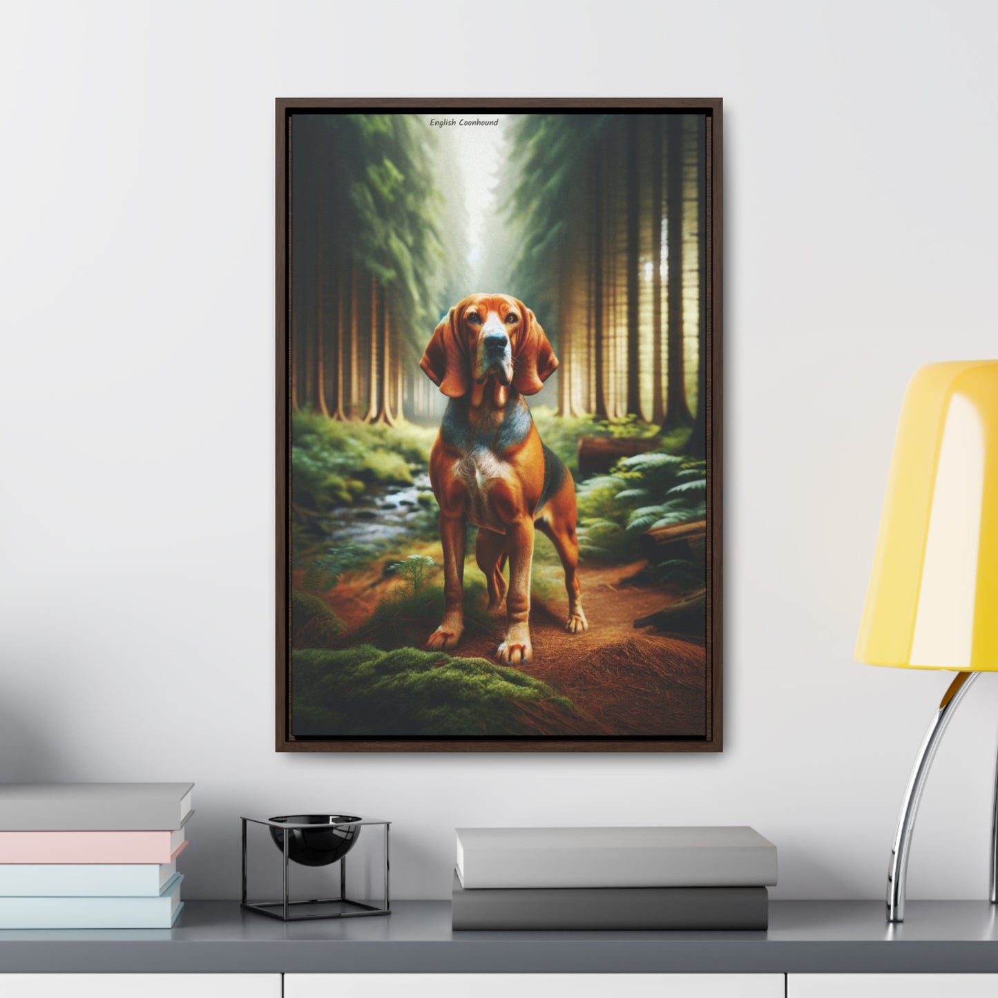 Charming English Coonhound - Digital Artwork by Arturo Digavi