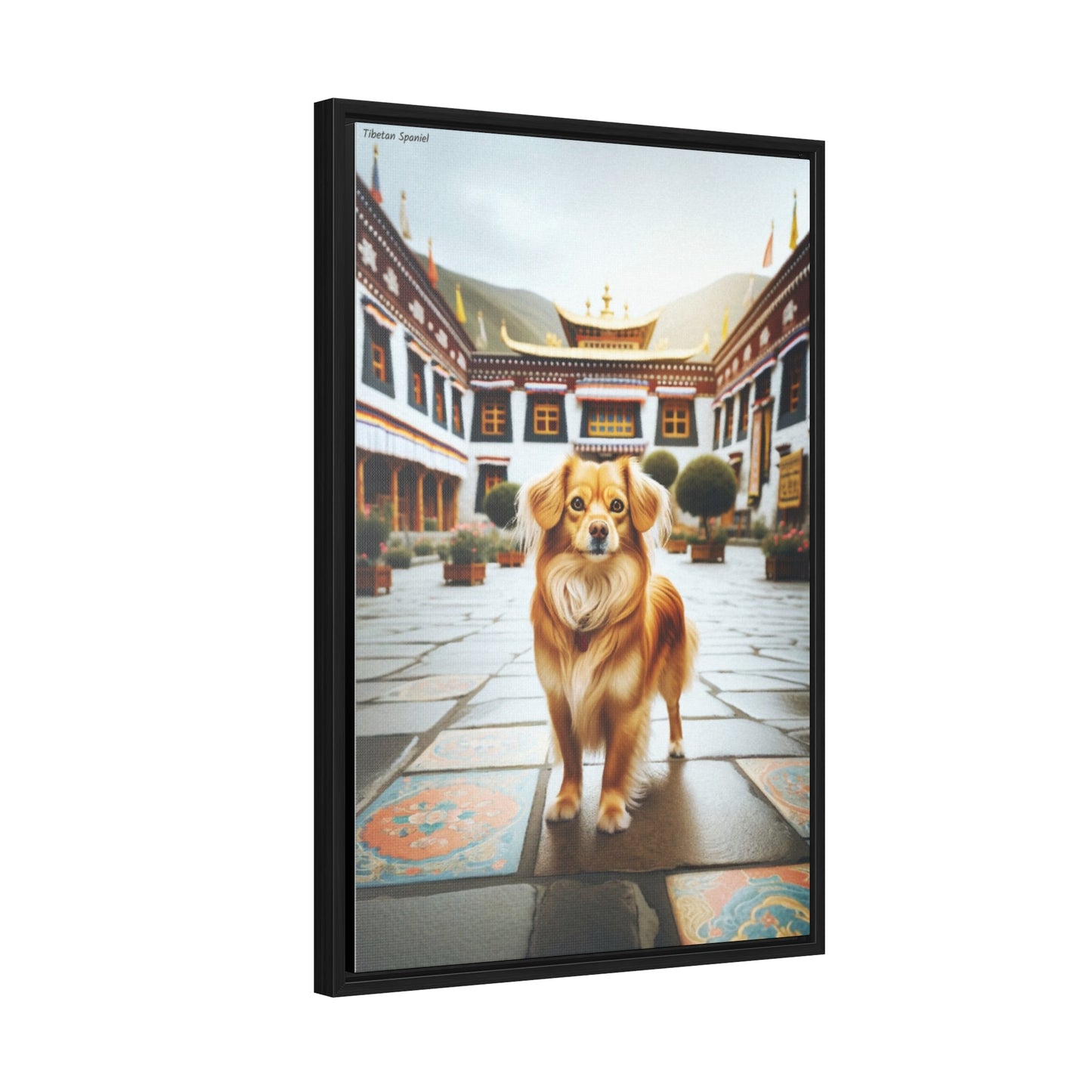 Charming Tibetan Spaniel: A Unique Canvas by Arturo Digavi