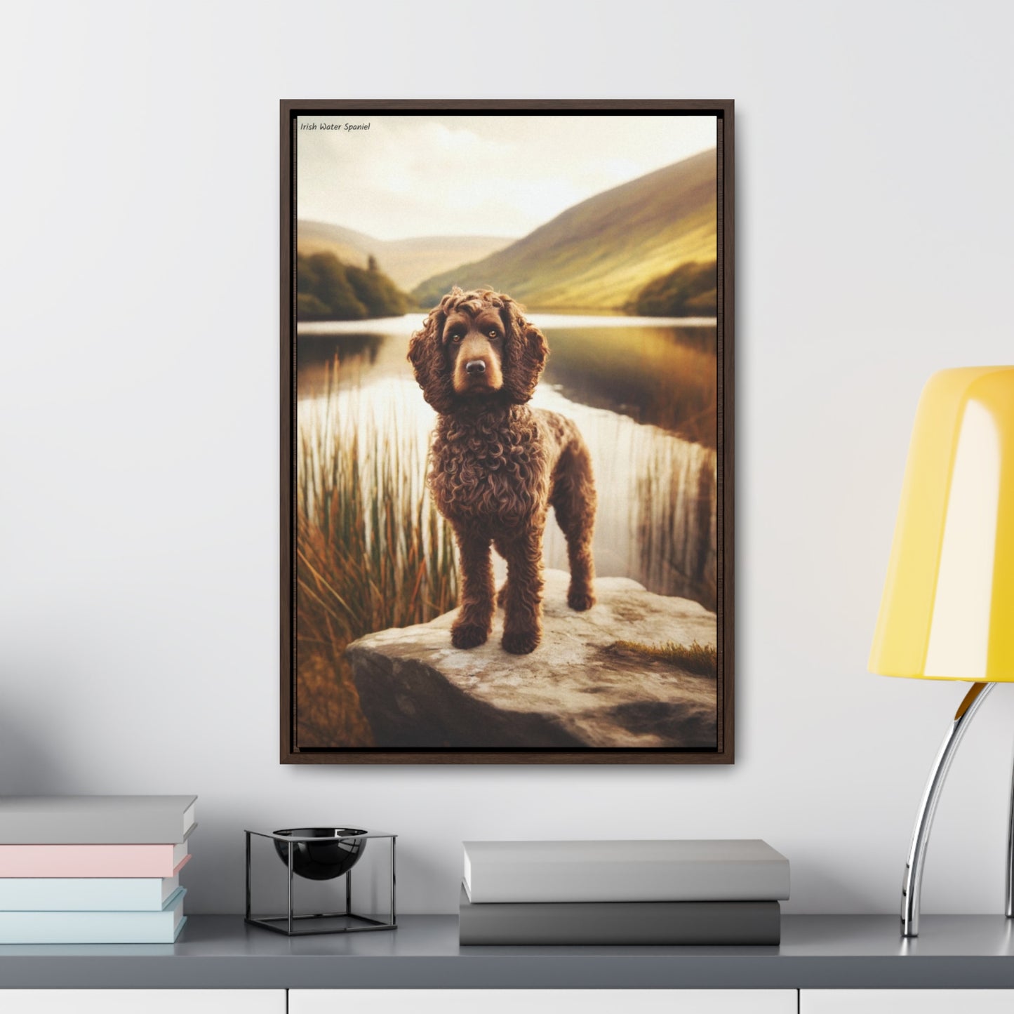 Elegance in Motion: Irish Water Spaniel by Arturo Digavi