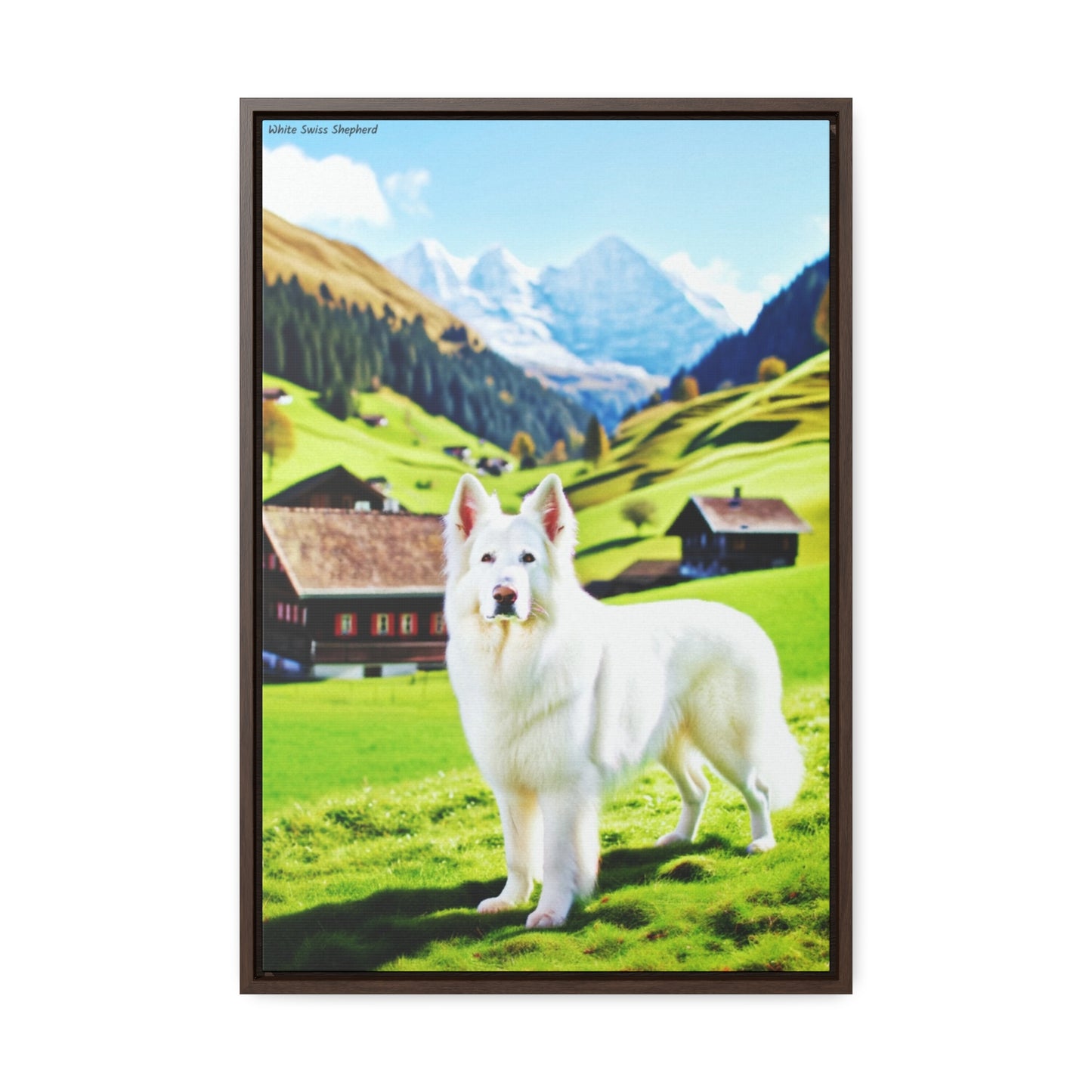 Majestic White Swiss Shepherd: An Artistic Masterpiece