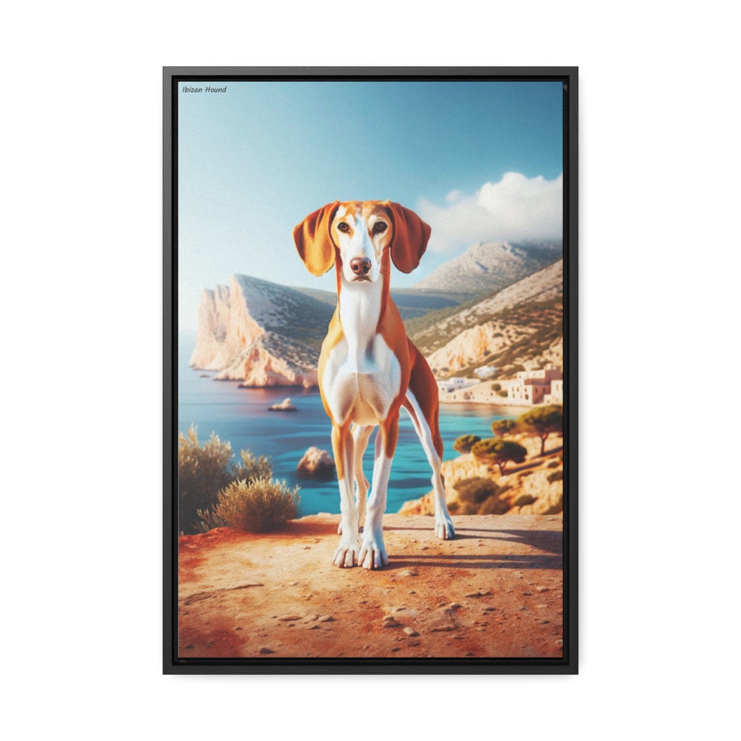 Grace of the Ibizan Hound: A Stunning Canvas by Arturo Digavi