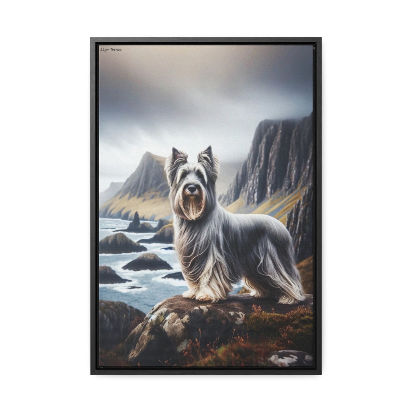 Timeless Skye Terrier: A Unique Digital Painting by Arturo Digavi