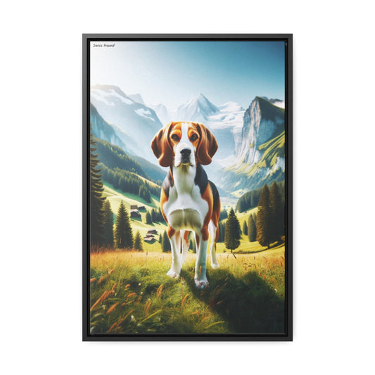 Captivating Swiss Hound: A Unique Canvas by Arturo Digavi