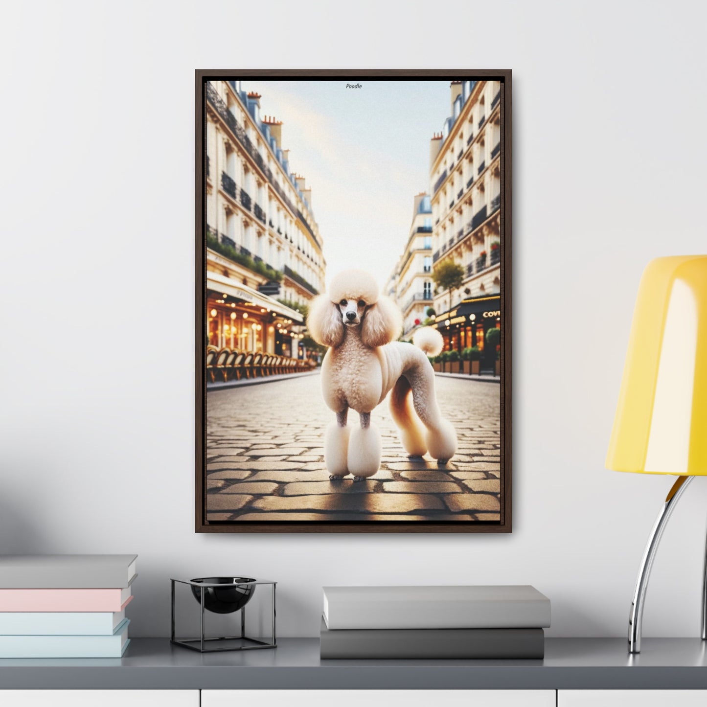 Charming Poodle: A Unique Artwork