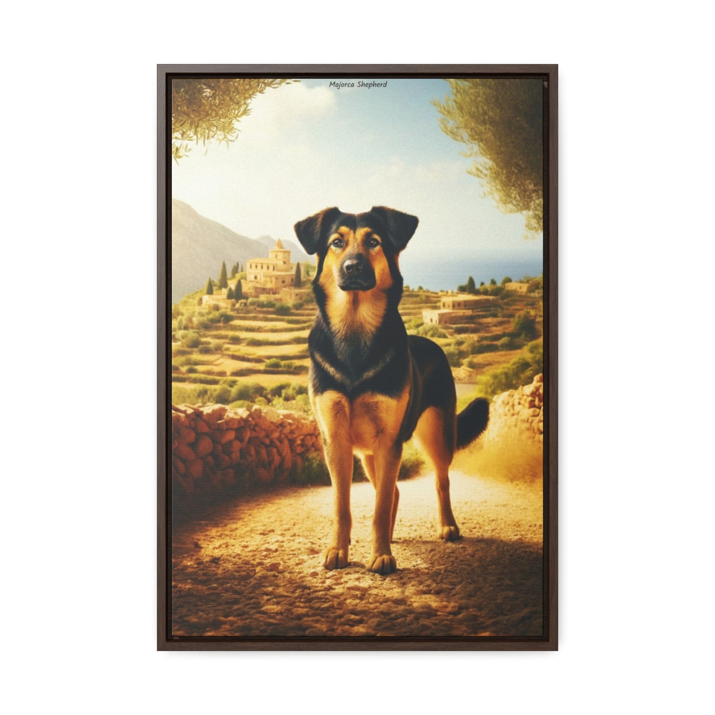 The Noble Majorca Shepherd Dog: A Stunning Canvas by Arturo Digavi