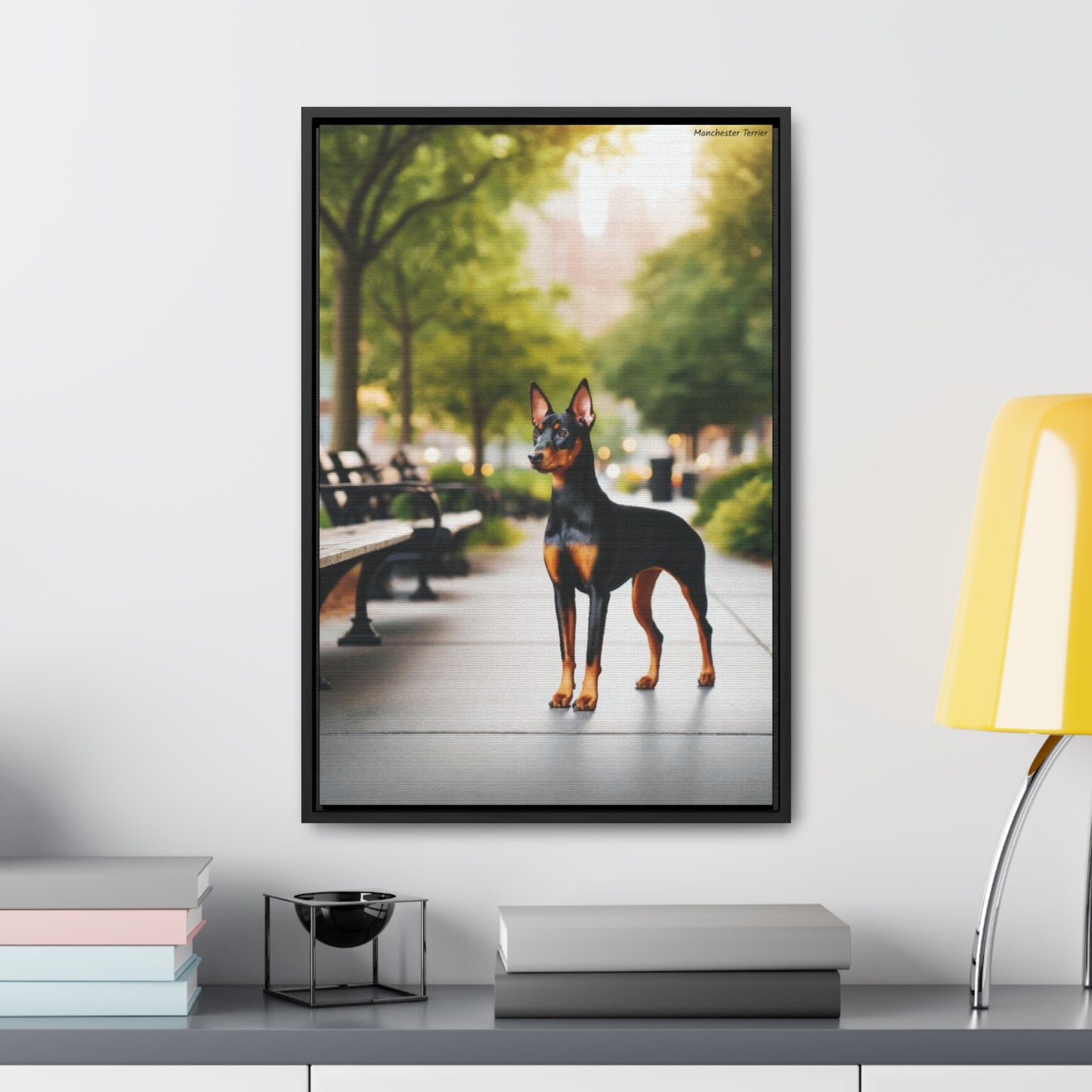 Loyal Elegance: Manchester Terrier Portrait by Arturo Digavi