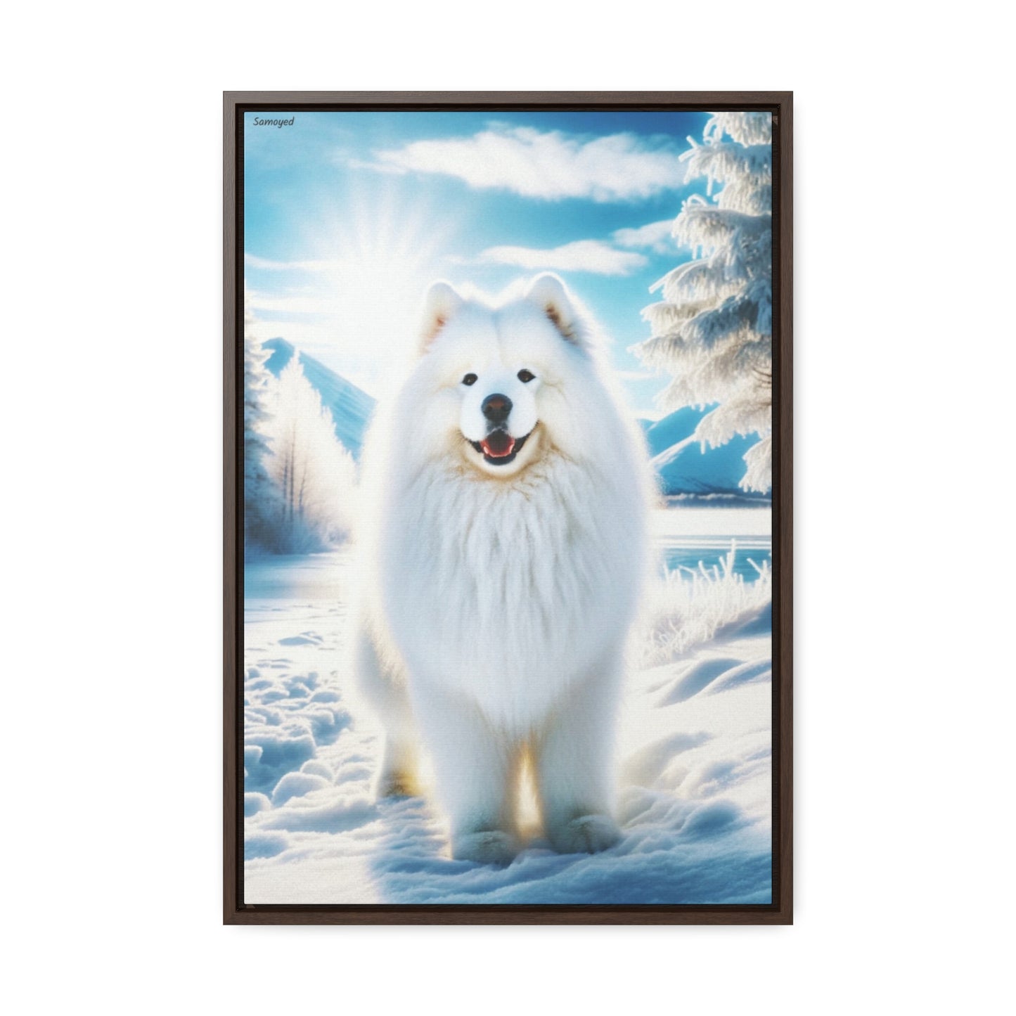 Samoyed Bliss: A Captivating Portrait