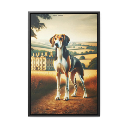 Elegant English Foxhound - Digital Artwork by Arturo Digavi