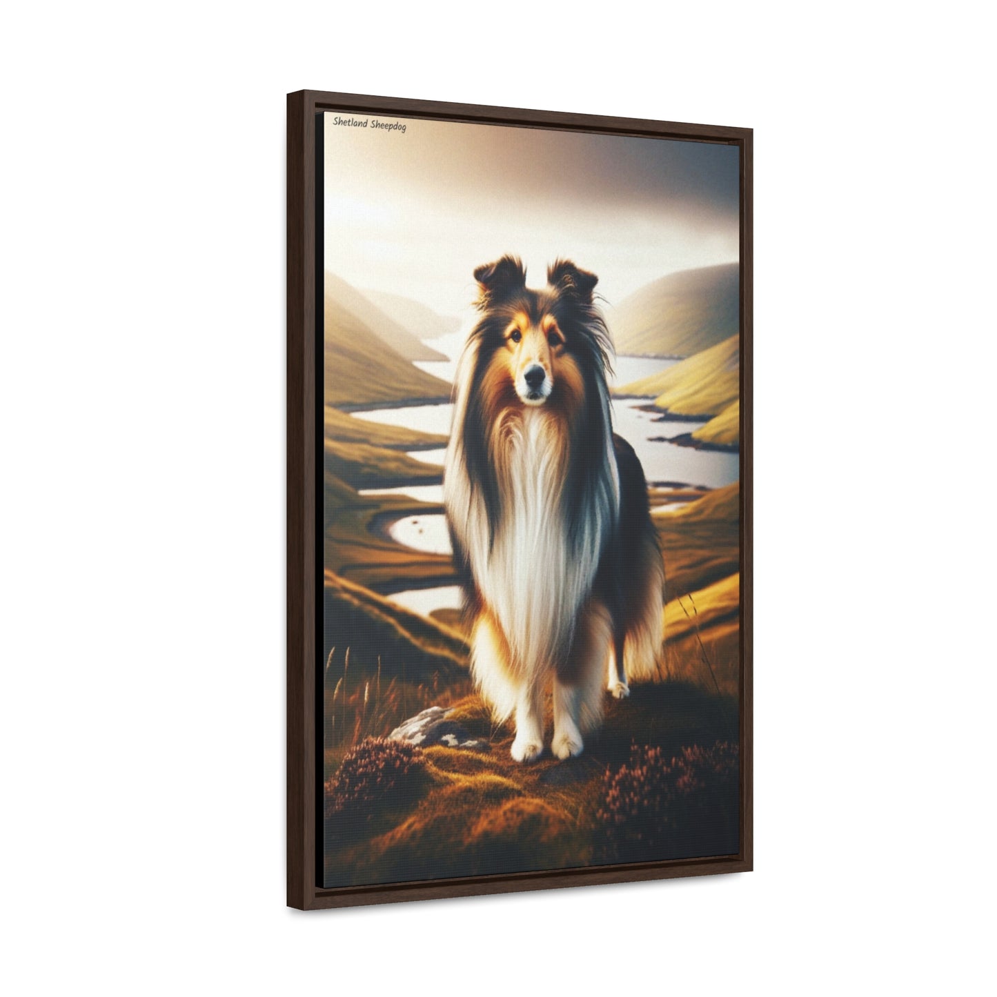 Charming Shetland Sheepdog: A Unique Digital Artwork by Arturo Digavi