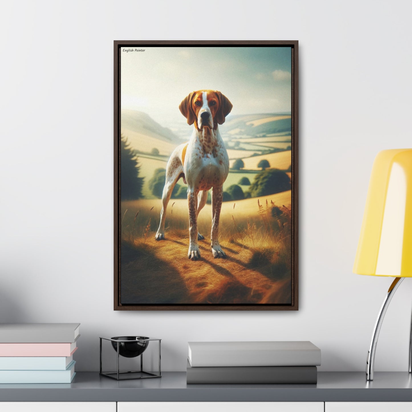 Graceful English Pointer - A Digital Painting by Arturo Digavi