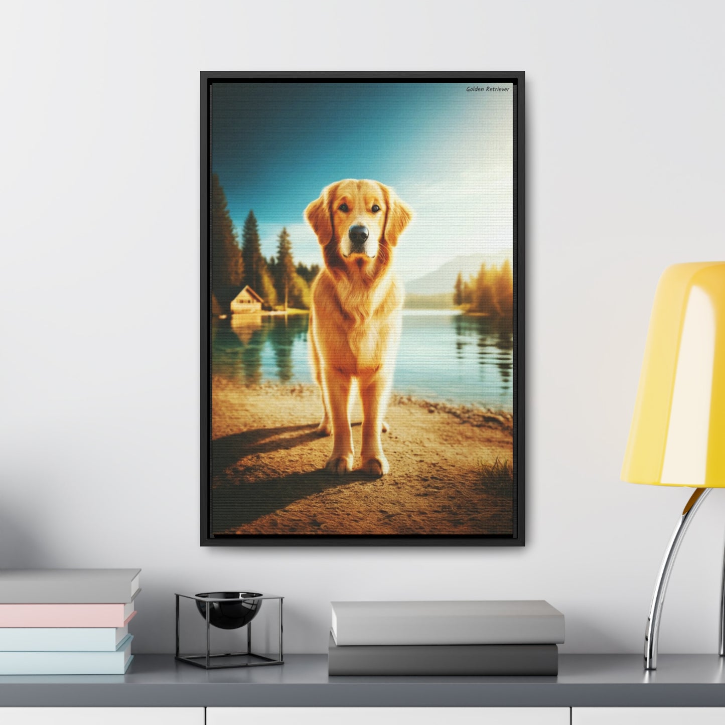 Radiant Golden Retriever - A Unique Canvas by Arturo Digavi