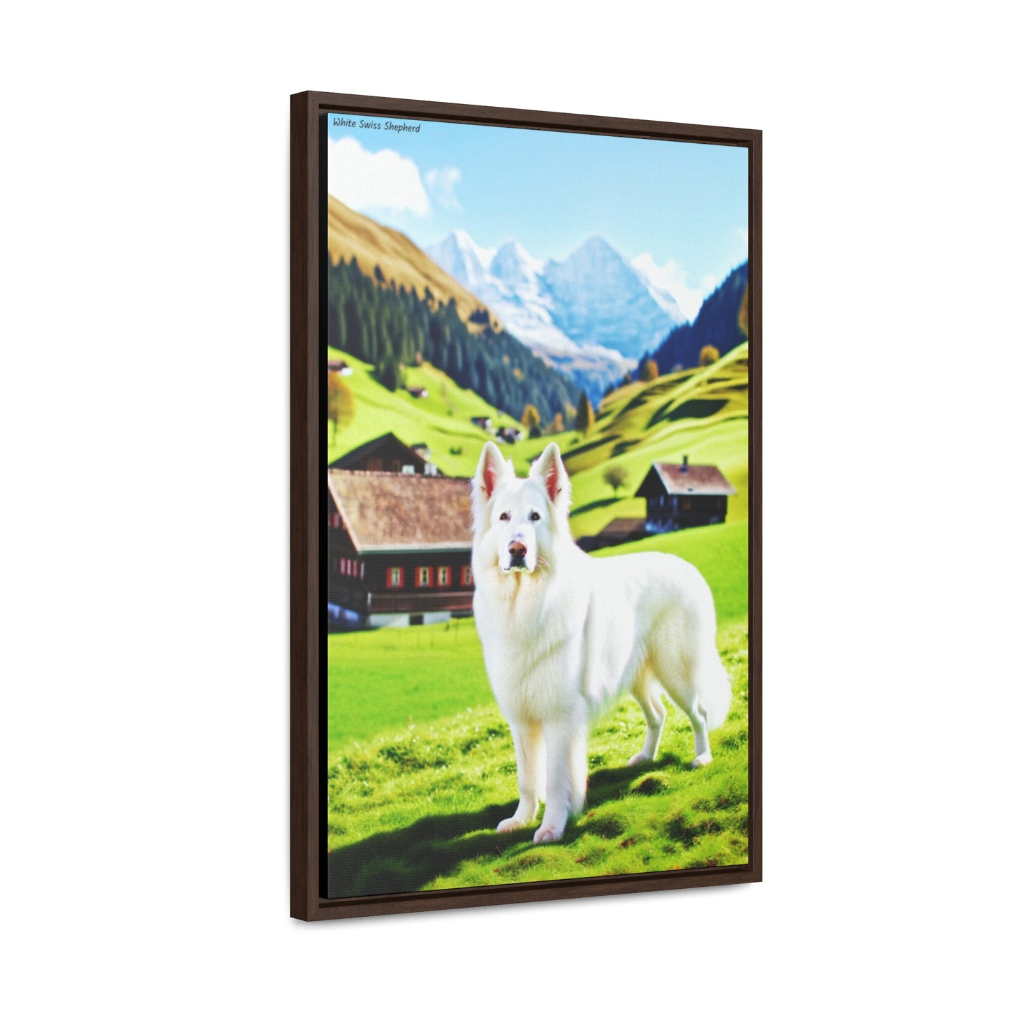 Majestic White Swiss Shepherd: An Artistic Masterpiece