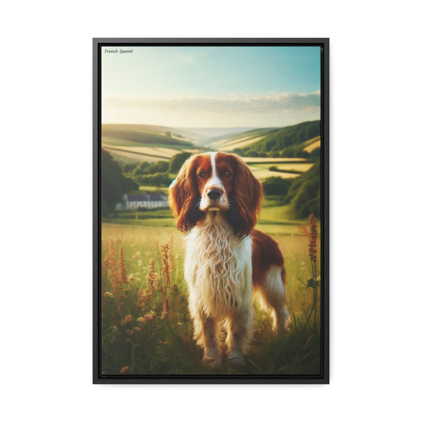 Elegant French Spaniel - A Stunning Canvas by Arturo Digavi