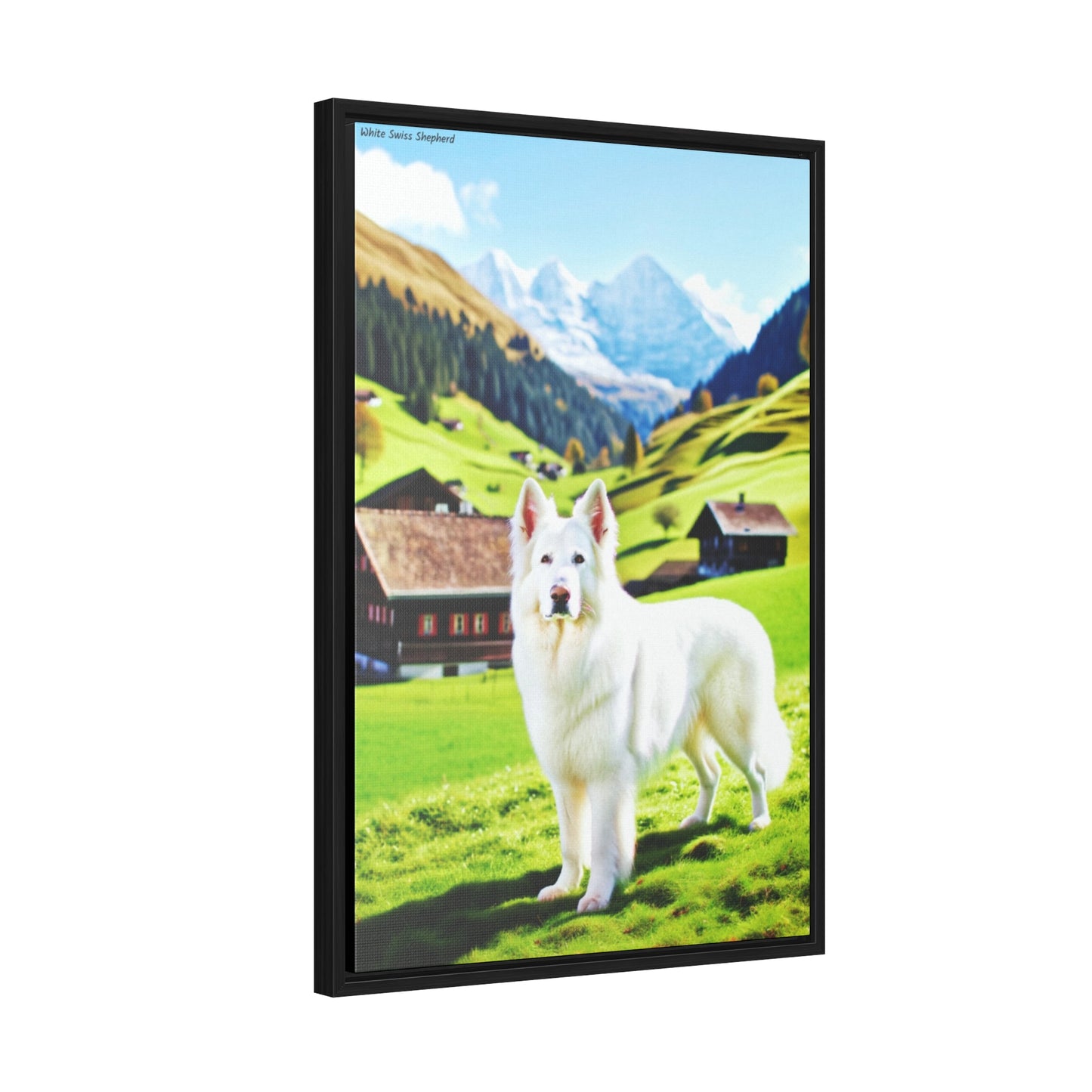 Majestic White Swiss Shepherd: An Artistic Masterpiece