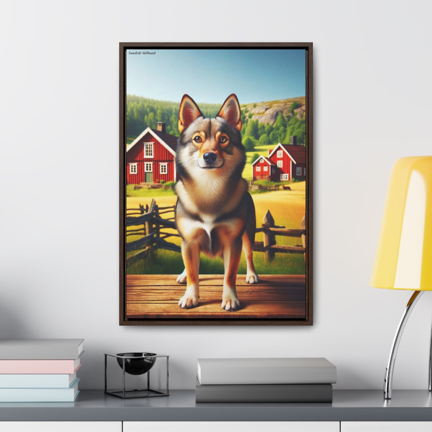 Discover the Charm of the Swedish Vallhund: A Unique Canvas by Arturo Digavi