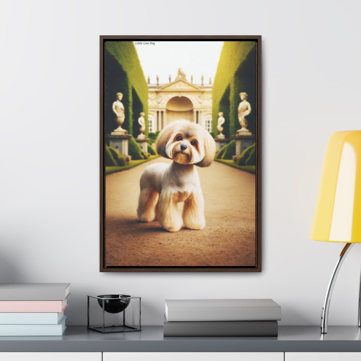 Majestic Little Lion Dog: A Captivating Canvas by Arturo Digavi