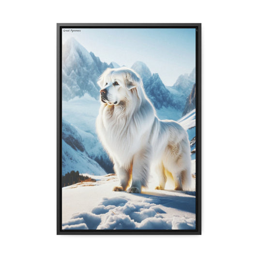 Majestic Serenity: The Great Pyrenees Canvas by Arturo Digavi