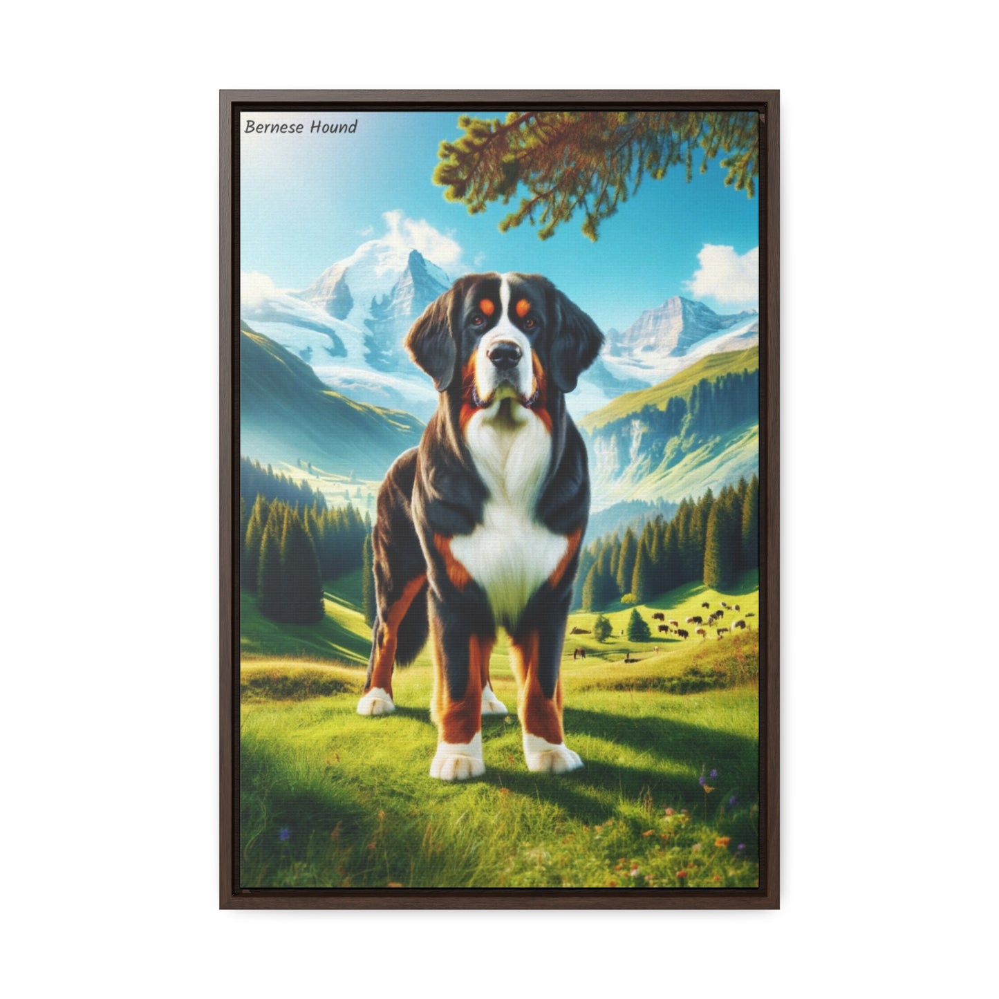 Majestic Bernese Hound: A Stunning Artistic Tribute