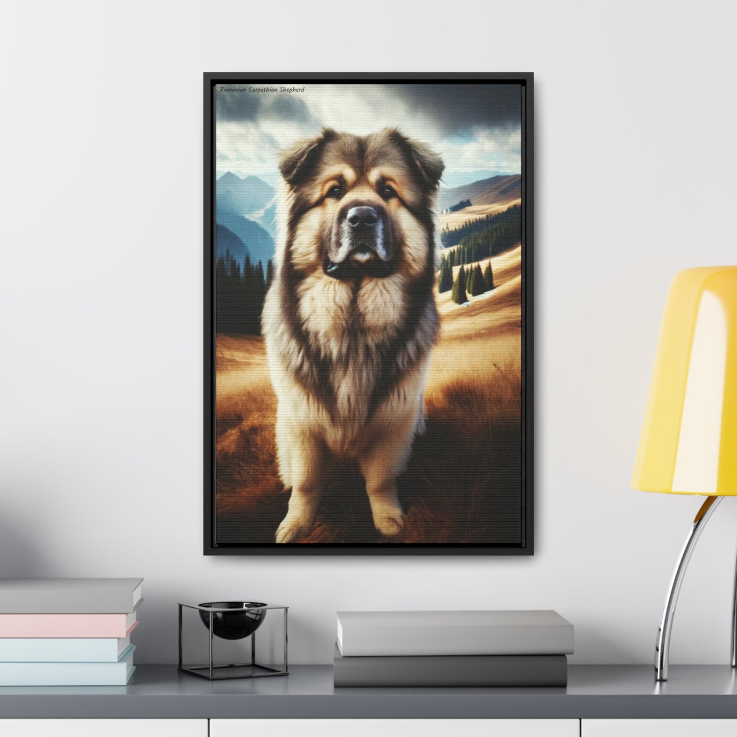 Romanian Carpathian Shepherd: A Majestic Protector on Canvas