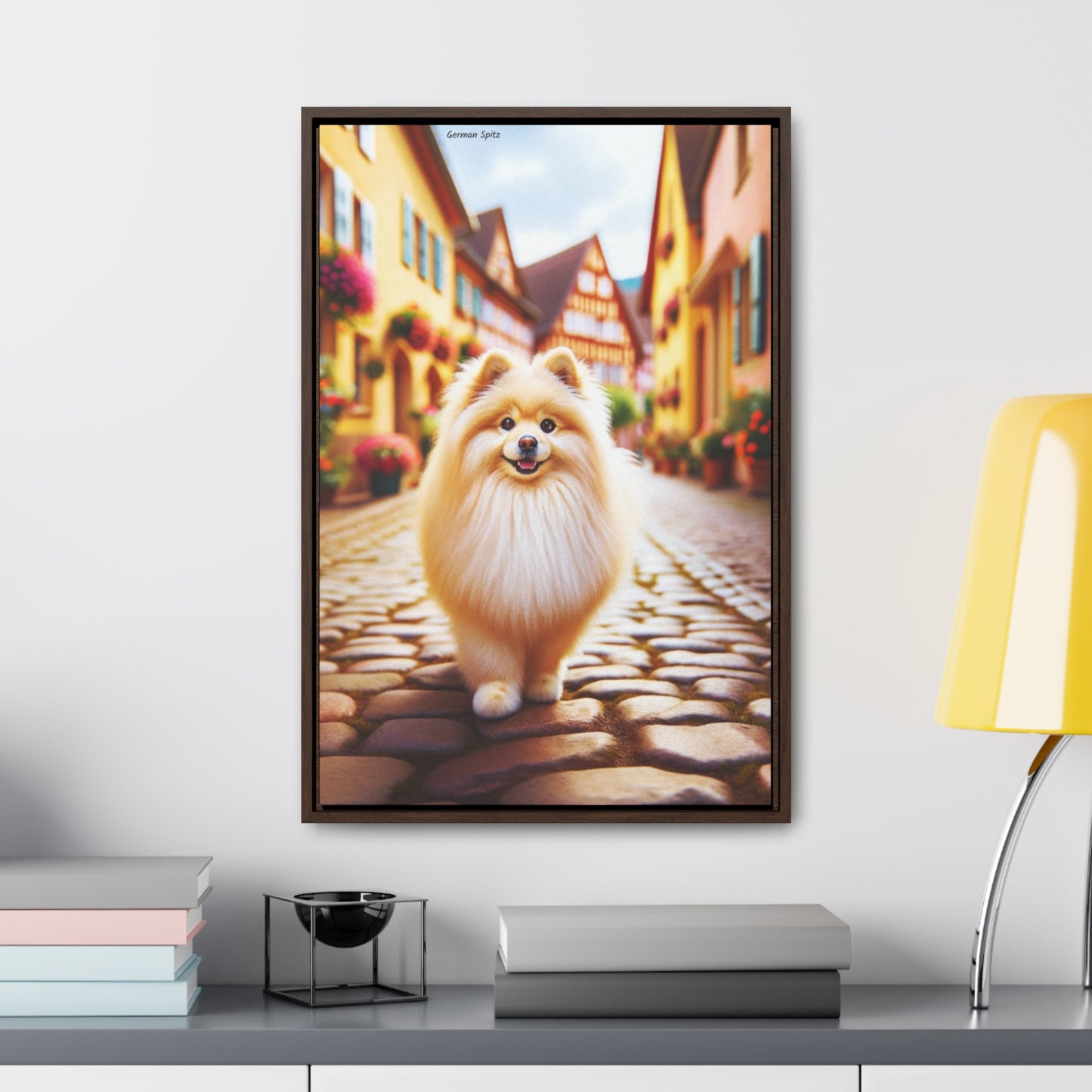 Delightful German Spitz - An Exquisite Canvas by Arturo Digavi