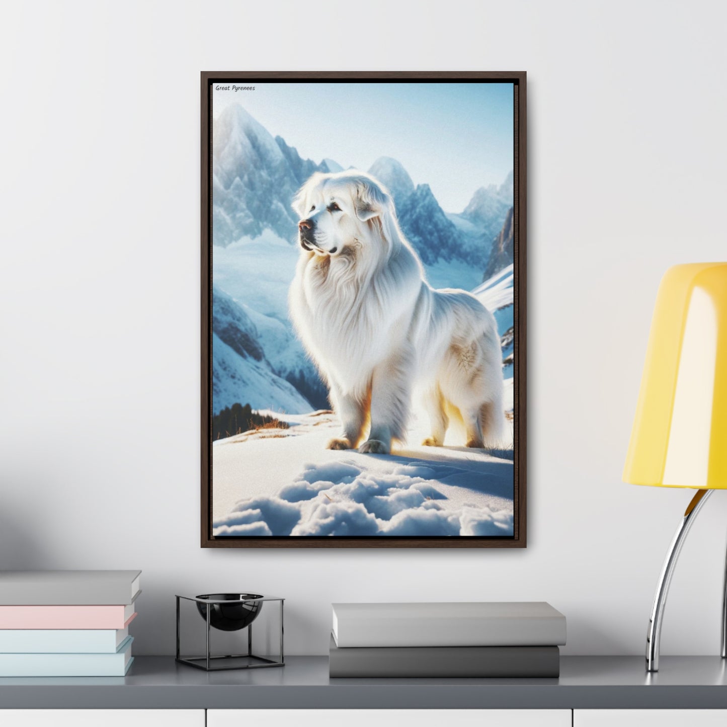 Majestic Serenity: The Great Pyrenees Canvas by Arturo Digavi