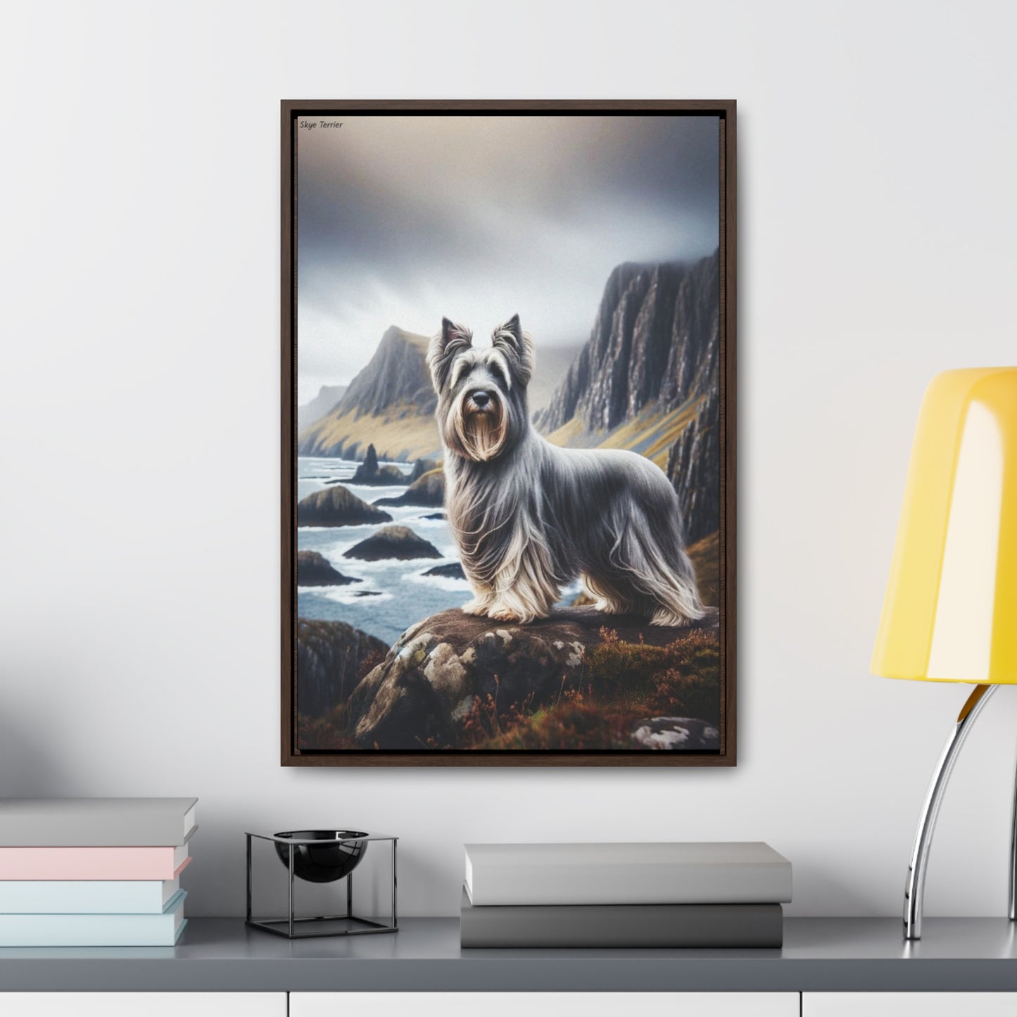 Timeless Skye Terrier: A Unique Digital Painting by Arturo Digavi