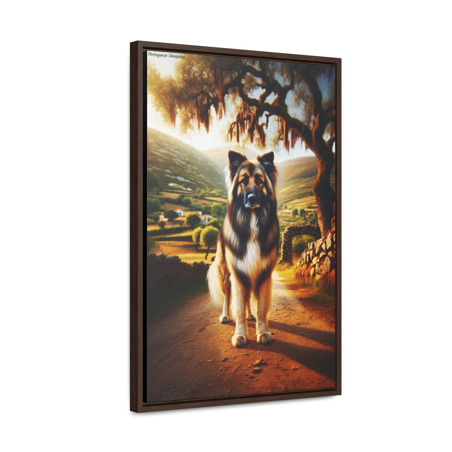 Beautiful Portuguese Sheepdog: A Unique Canvas Art Piece