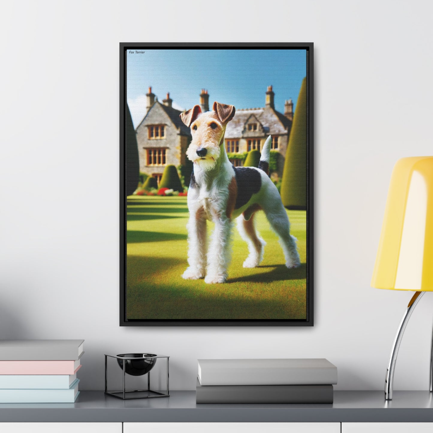 Lively Fox Terrier - A Digital Portrait by Arturo Digavi