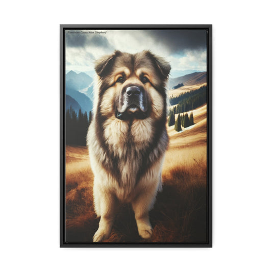 Romanian Carpathian Shepherd: A Majestic Protector on Canvas