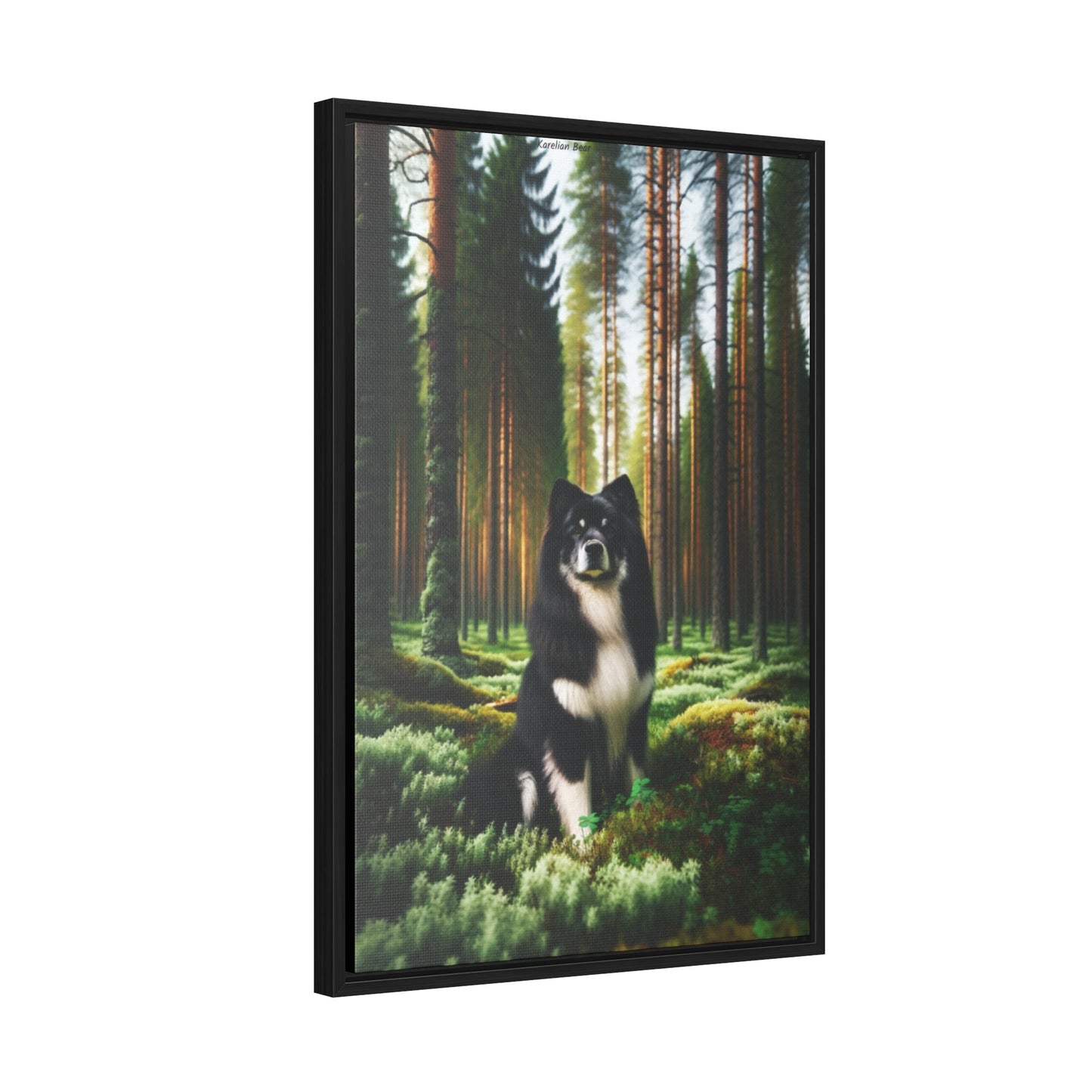 Karelian Bear Dog: Bold Spirit on Canvas by Arturo Digavi