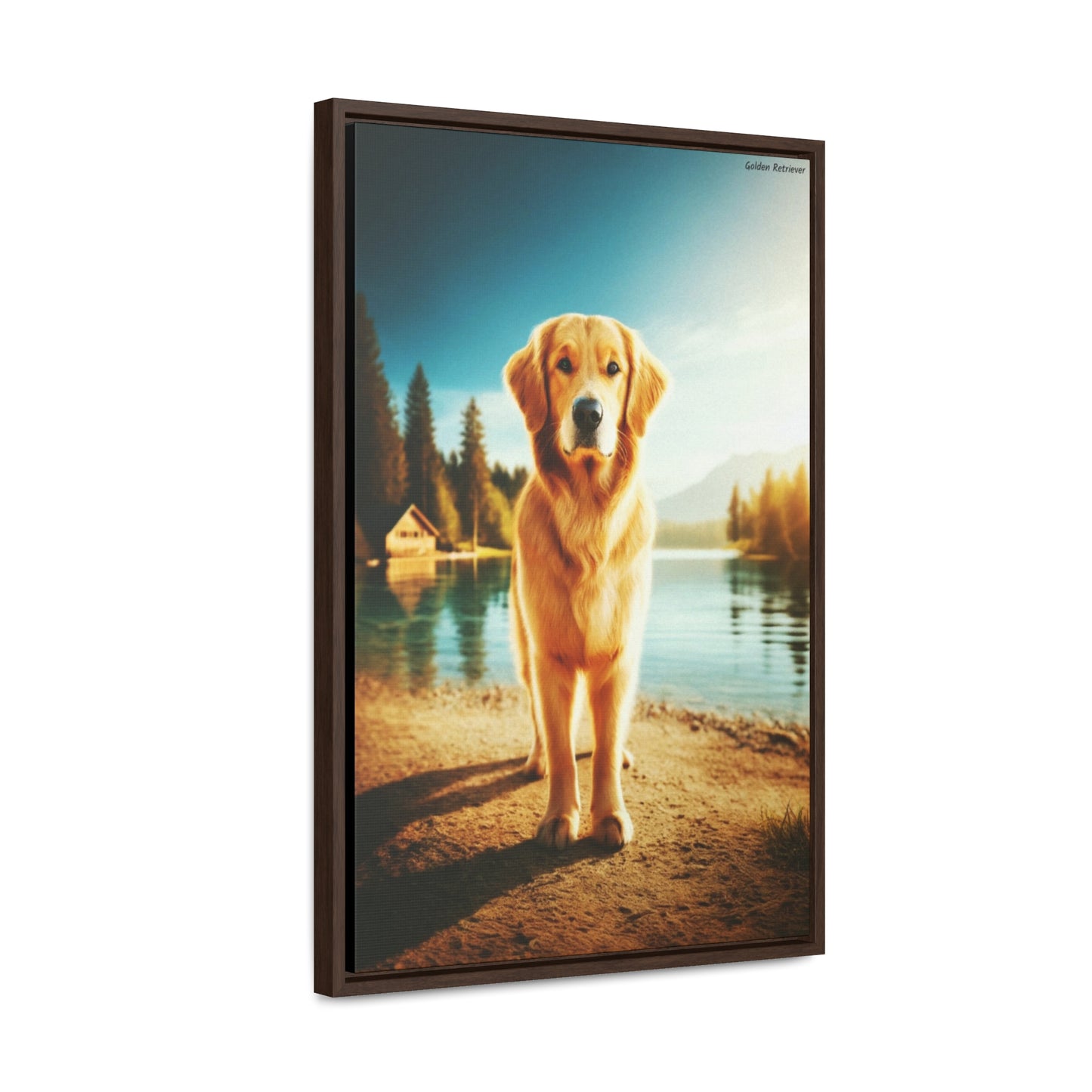 Radiant Golden Retriever - A Unique Canvas by Arturo Digavi