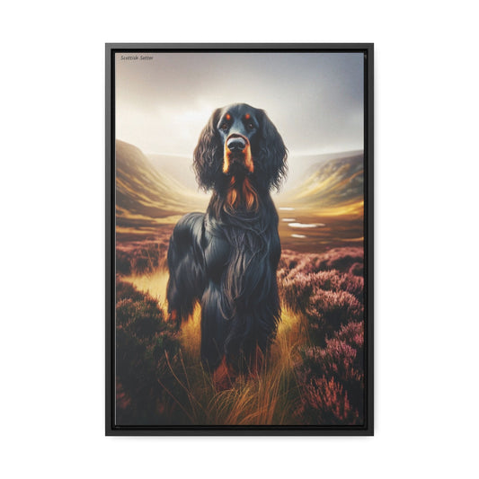 Captivating Scottish Setter: A Digital Artwork by Arturo Digavi