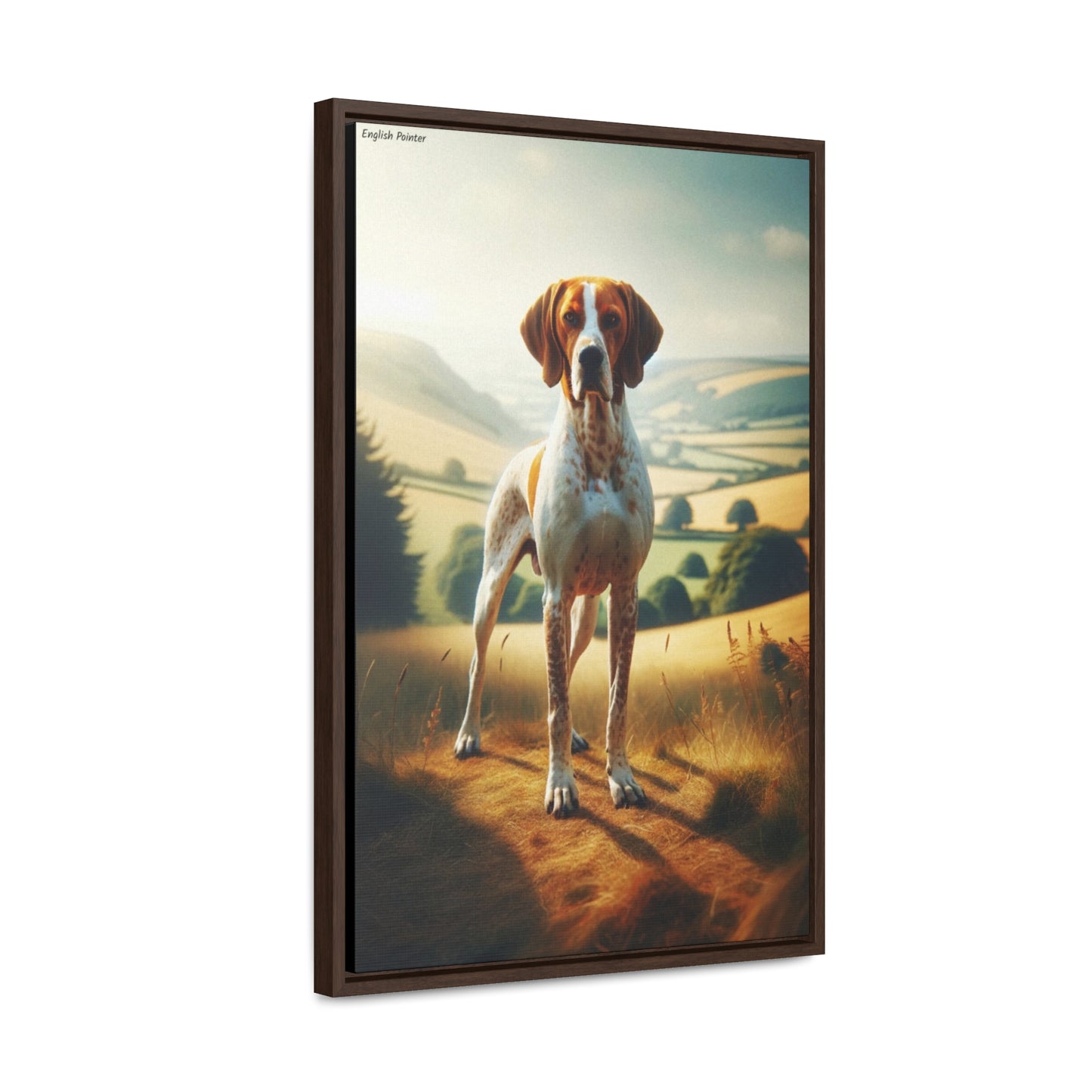 Graceful English Pointer - A Digital Painting by Arturo Digavi